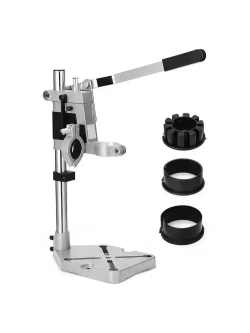 Стойка для дрели, крепление d43 мм, глубина сверления 60 мм, высота 400 мм + 3 насадки / станок для дрели