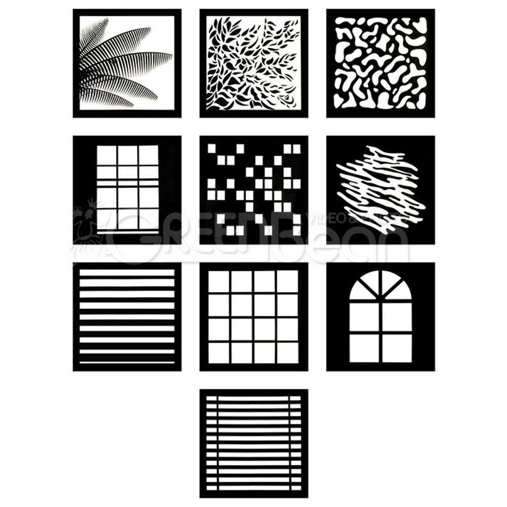 Набор масок Гобо GreenBean Effect panel 60