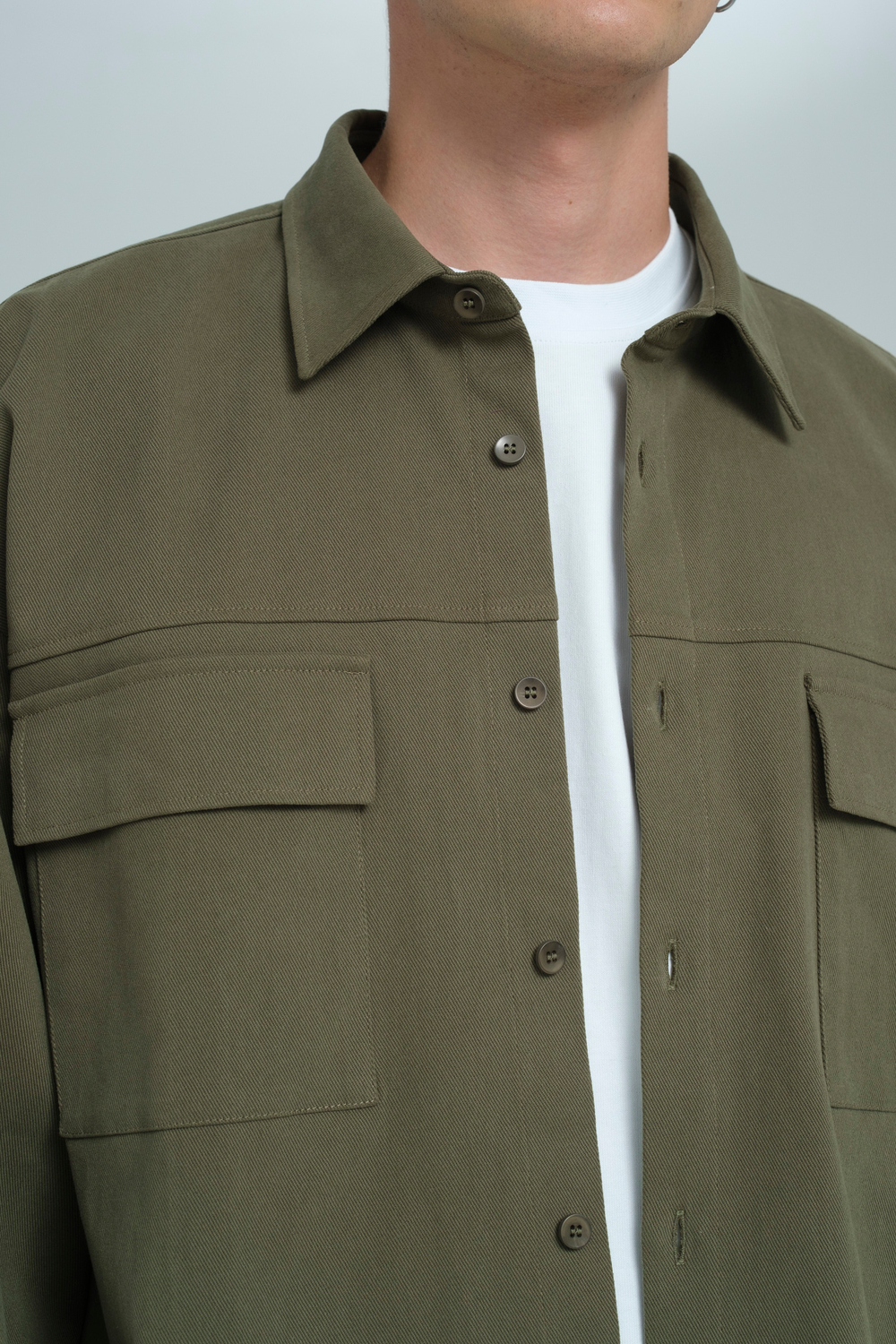 Рубашка оверсайз | khaki