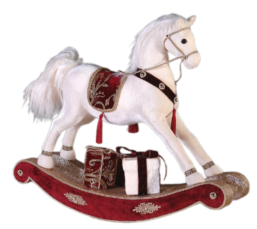 Лошадка-качалка с подарками 58 см [Арт.11679]