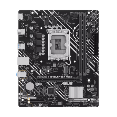 Материнская плата ASUS PRIME  H610M-F D4 R2.0, LGA1700 2xDDR4 2xSATA3 1xM.2 1xHDMI mATX