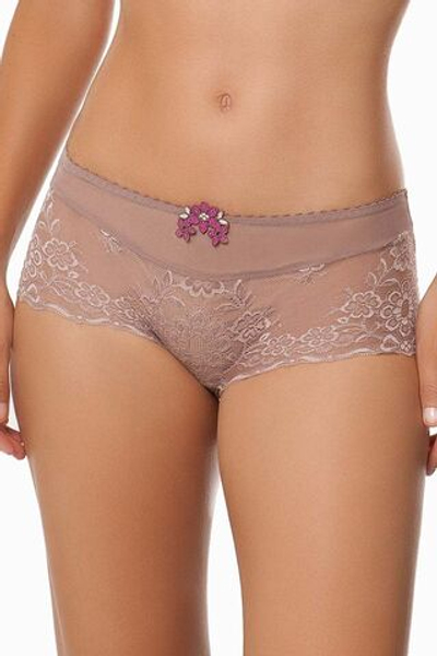 Трусы-шорты Anna с цветочным кружевом (Размер: 44) (Цвет: бирюзовый)