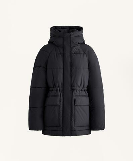 Oysho Водоотталкивающая утепленная куртка Primaloft®, черный