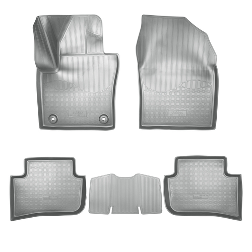 Ковры в салон Norplast/Unidec для Toyota C-HR (2016-), Серый, полный привод, арт.NPA11-C88-086-G