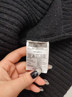 Платье Incity черное с коротким рукавом 46 размер