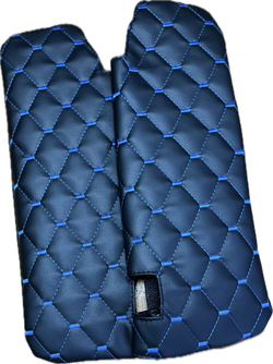 Чехлы на козырьки ЛАДА Ларгус, РЕНО Логан, Дастер, Сандеро (синяя нить Рубин)