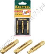 KRAFTOOL 3 шт, Набор экстракторов поврежденного крепежа (26770-H3)