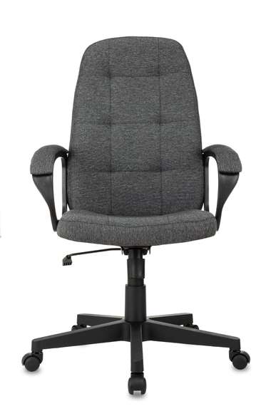 Кресло руководителя Бюрократ CH 002 серый 3C1 крестов. пластик