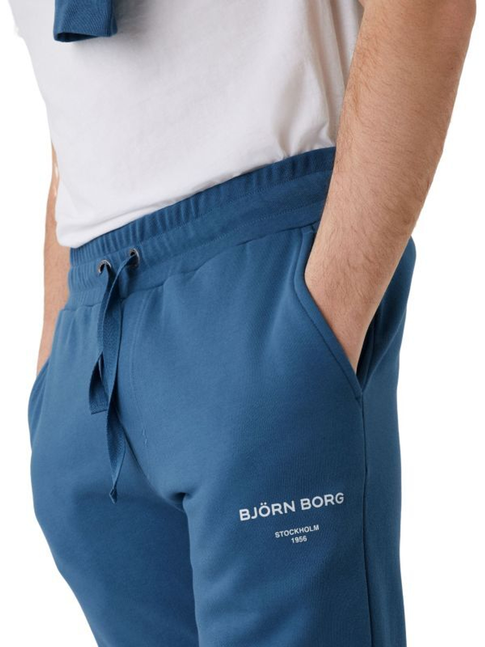 Мужские теннисные штаны Björn Borg Logo Pants - небесный