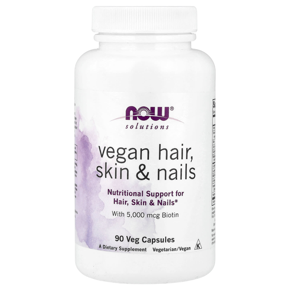 Now Foods Vegan hair, skin & nails 90 veg capsules , Для волос, ногтей и кожи
