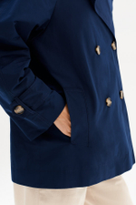 0119 Плащ женский (темно-синий)