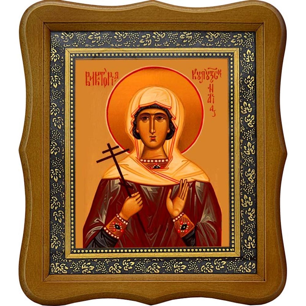 Виктория Кулузская святая мученица. Икона на холсте.