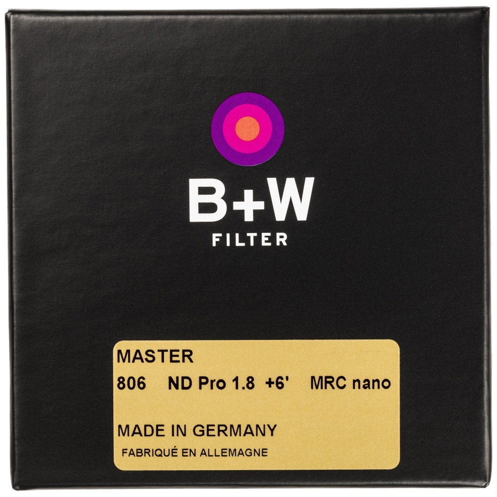 B+W MASTER 806 ND MRC nano 82mm. Светофильтр нейтрально-серый плотности 1.8