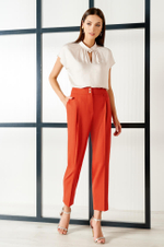 3899 Брюки женские (красная глина)