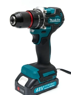 Шуруповерт аккумуляторный бесщеточный 48 Вт, дрель шуруповерт аккумуляторная 48 Вт с 2 АКБ в кейсе