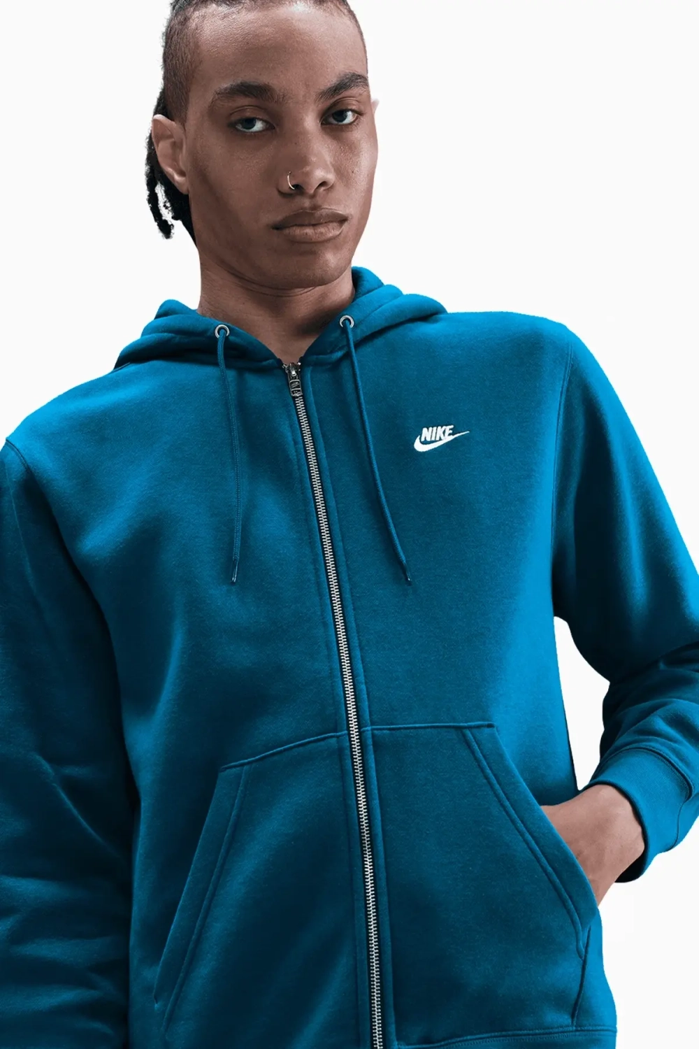 Кофта Nike Club Full-Zip - синий