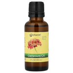 Vitacost, 100% Pure Geranium Oil, 1 fl oz (30 ml)