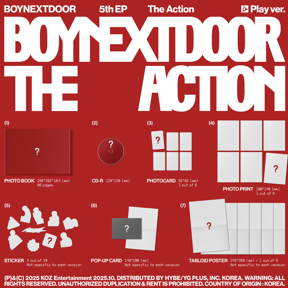 Альбом BOYNEXTDOOR - The Action (предзаказ от WEVERSE SHOP)