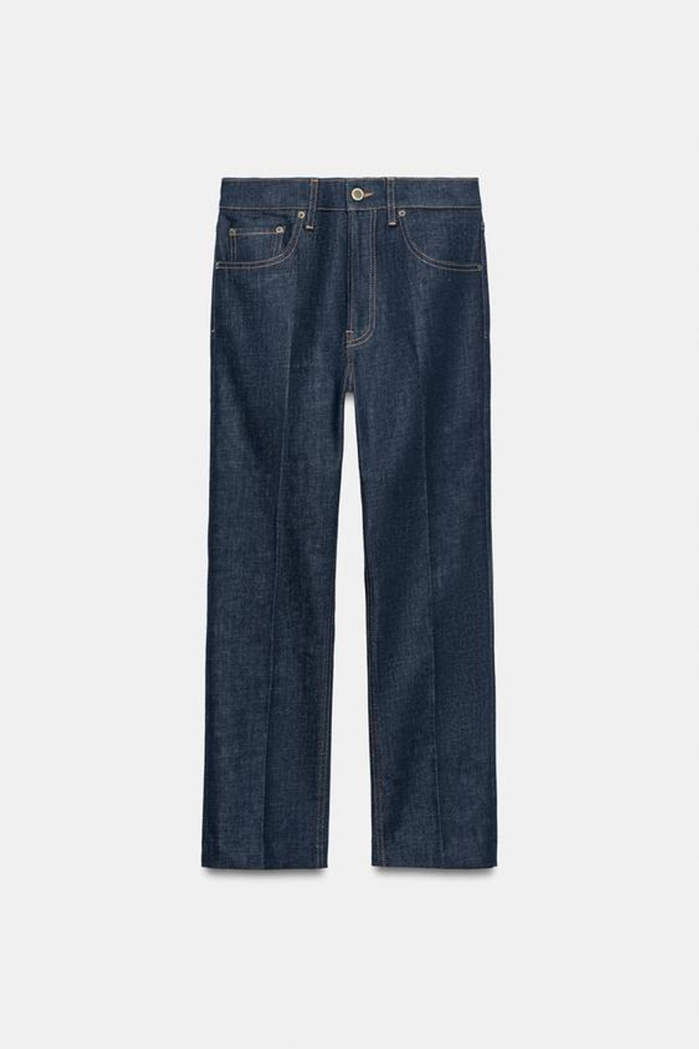 ZARA ДЖИНСЫ BOOTCUT СО СРЕДНЕЙ ПОСАДКОЙ — ZW COLLECTION, ВЫЦВЕТШИЙ СИНИЙ