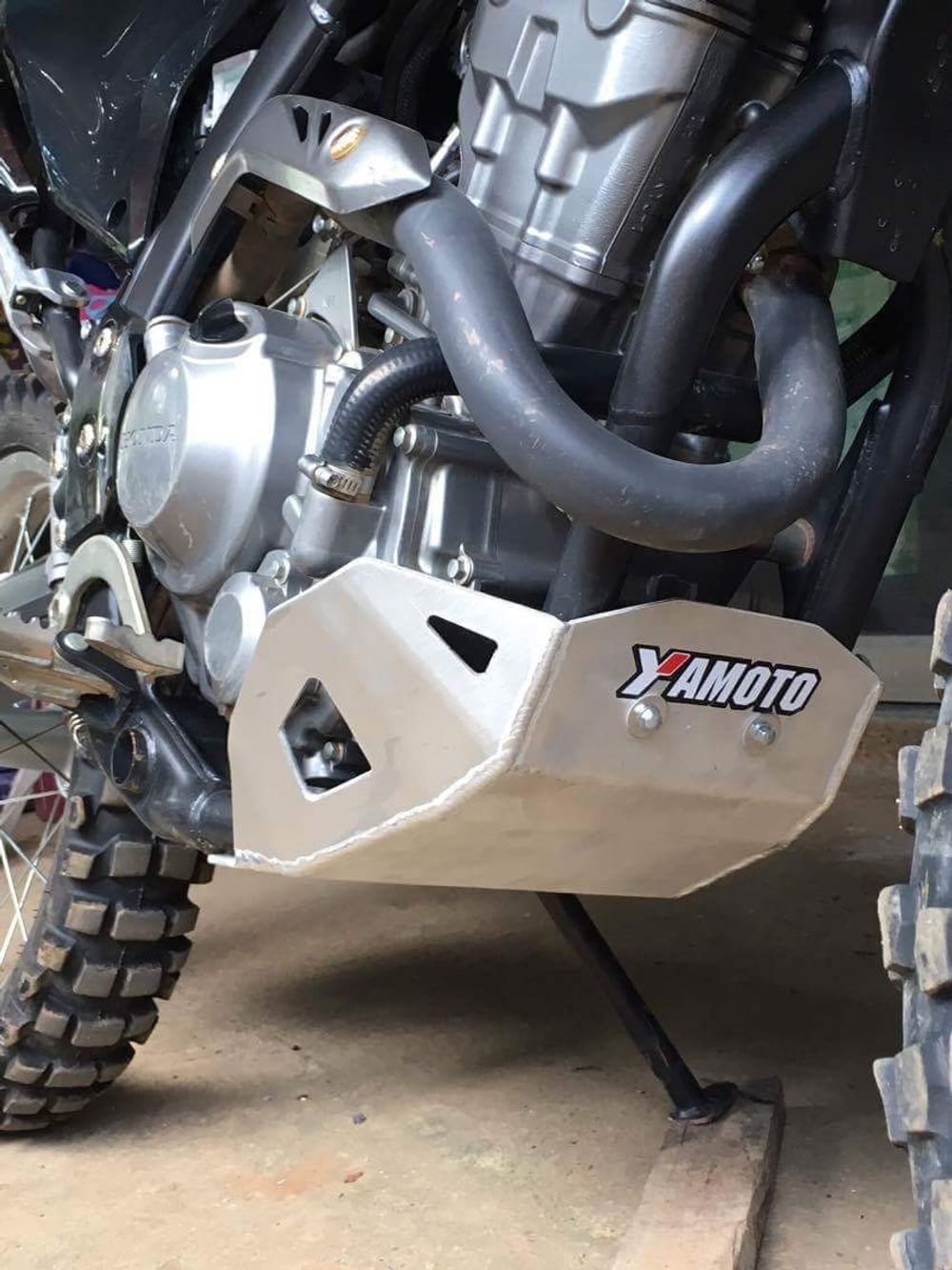 Skid Plate for Honda CRF250L-M (2012-2020). Aluminium, 5mm. V1.5 Black