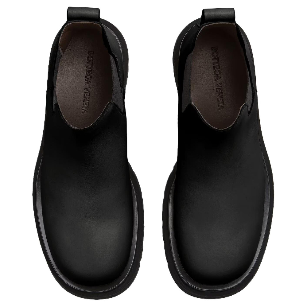 Bottega Veneta Lug Chelsea Ankle Length Chelsea Boots Men"s Black