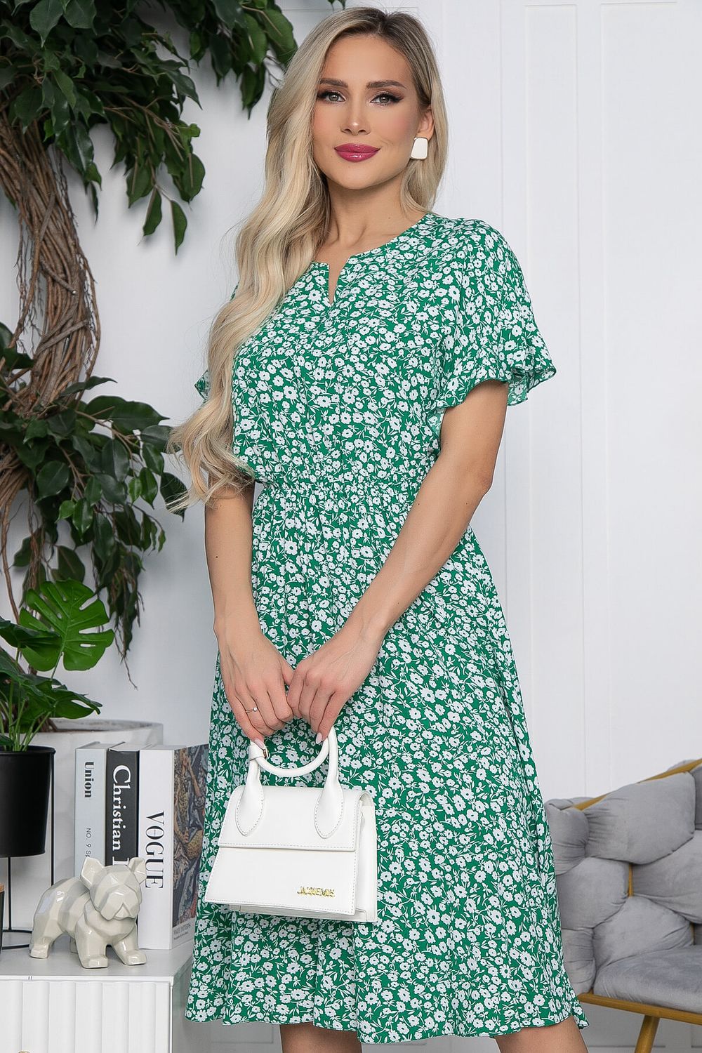 Платье Кристи (зеленое) П10299 LT Collection