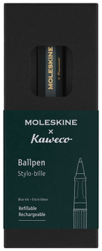 Ручка шариковая темно-зеленая MOLESKINE KAWECO (KAWBALLPENGRN) в подарочной коробке
