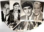 №94 Открытки Артисты и актёры СССР 1960–1970-е г. 25 штук. Чёрно-белые, чистые, без повторов