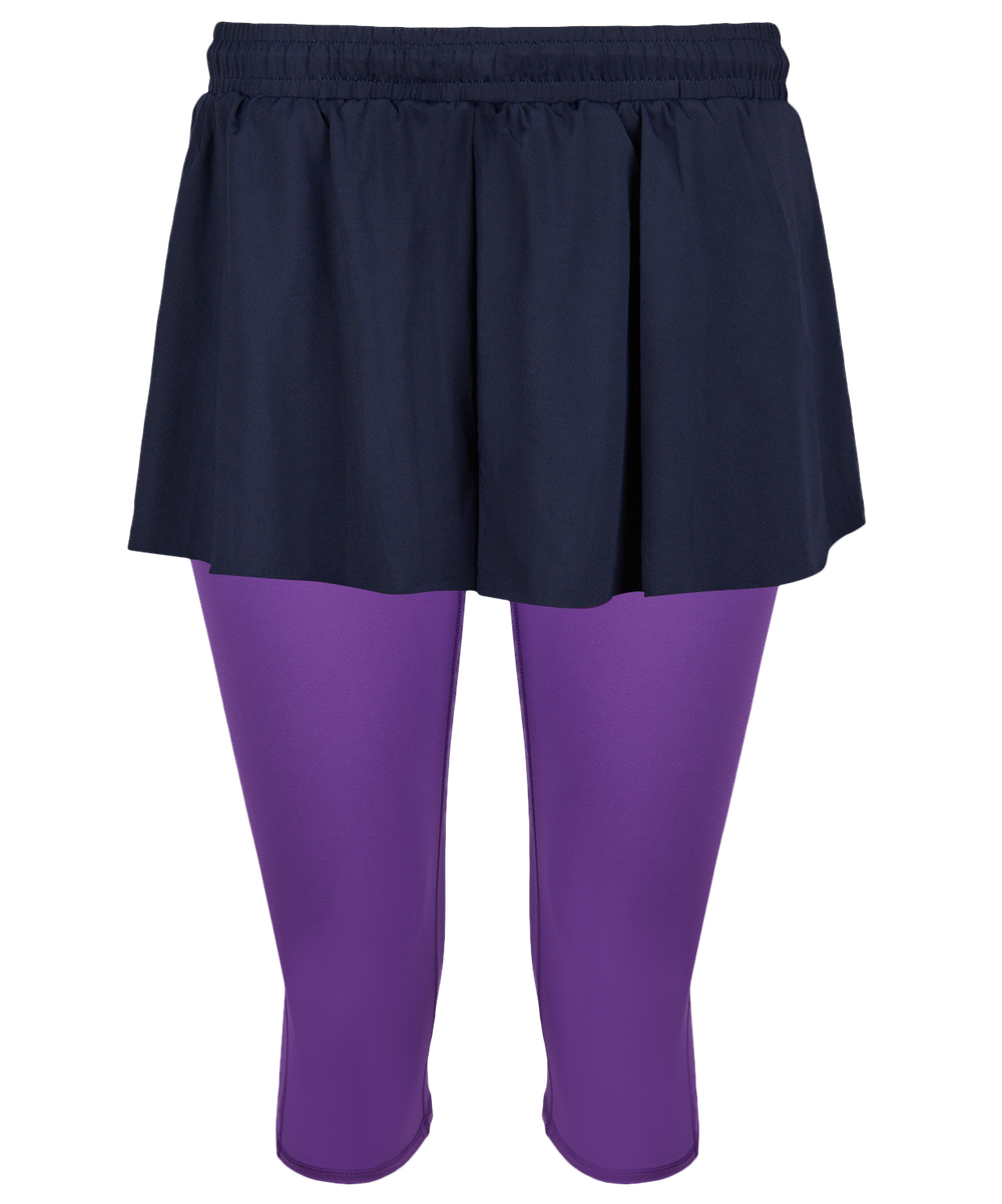 Шорты гимнастические Amanda Black/Purple, полиэстер