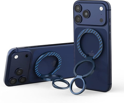 Магнитная подставка-держатель покрытый синим арамидным волокном (карбон), серия FiberSnap Ring Kevlar от Nillkin