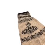 VIVIENNE WESTWOOD ПЕРЧАТКИ ТРИКОТАЖНЫЕ БЕЖЕВЫЕ МУЖСКИЕ
