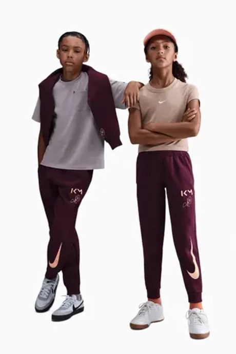 Штаны Nike Kylian Mbappé Club Fleece Junior - бордовый