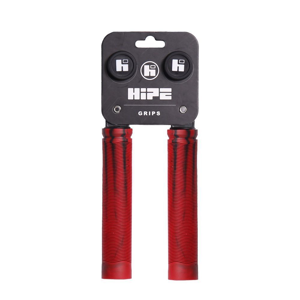 Грипсы HIPE H-01 Duo черный/красный, 155 мм