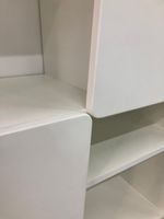 Стеллаж Диагональ МДФ софт белый/белый софт