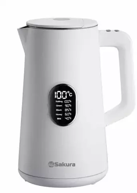 Чайник электр. SA-2171W 1,5л белый премиум
