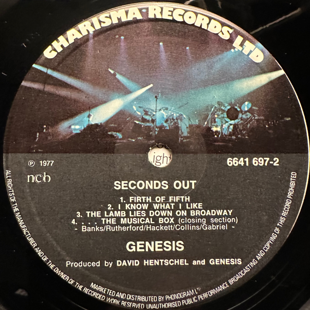 Genesis - Seconds Out 2LP (Скандинавия 1977г.)
