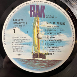 Винтажная виниловая пластинка LP Smokey Smokie Pass It Around (Japan 1975) (No Obi)