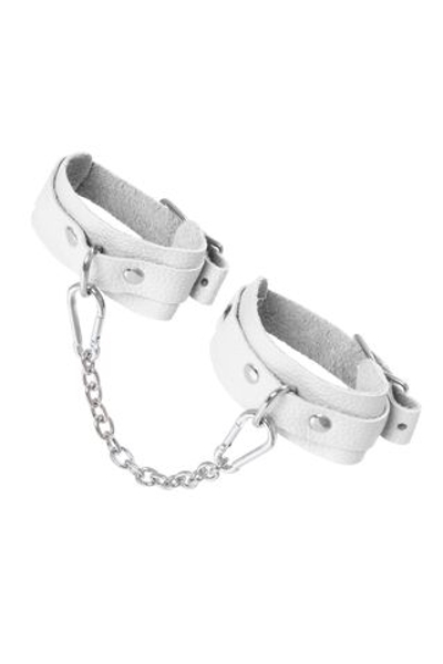 Белые мини-оковы со скруглёнными углами (Цвет: белый)