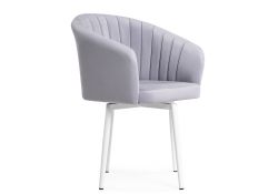 Стул на металлокаркасе Моншау крутящийся velutto 49 / белый