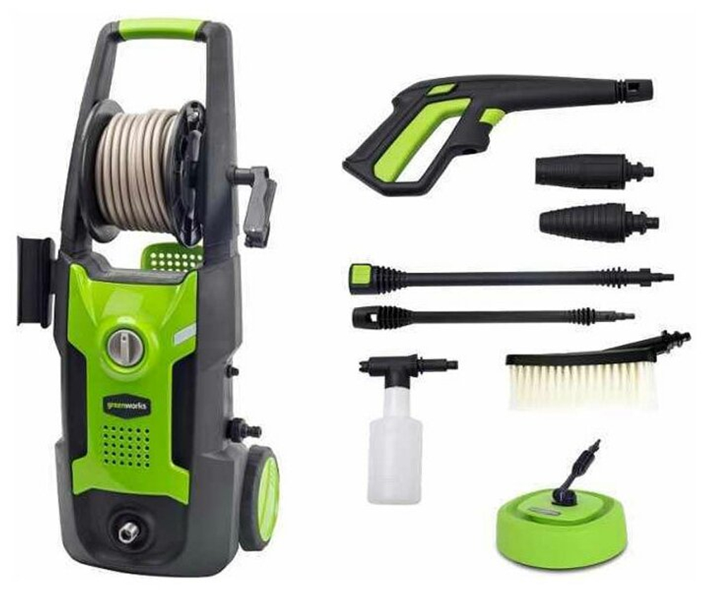 Мойка высокого давления GREENWORKS GPWG4II 1800Вт,140 бар.,420 л/час (5106507)