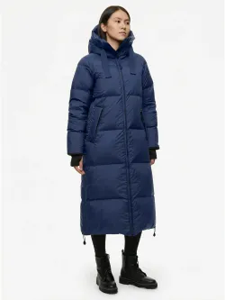 Пальто женское пуховое BASK IDA синий