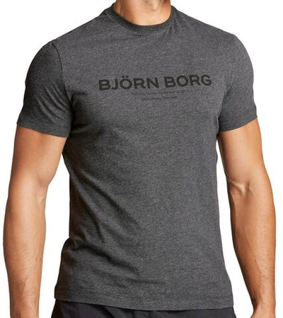 Футболка мужская теннисная Björn Borg Stockholm T-Shirt M - anthracite melange