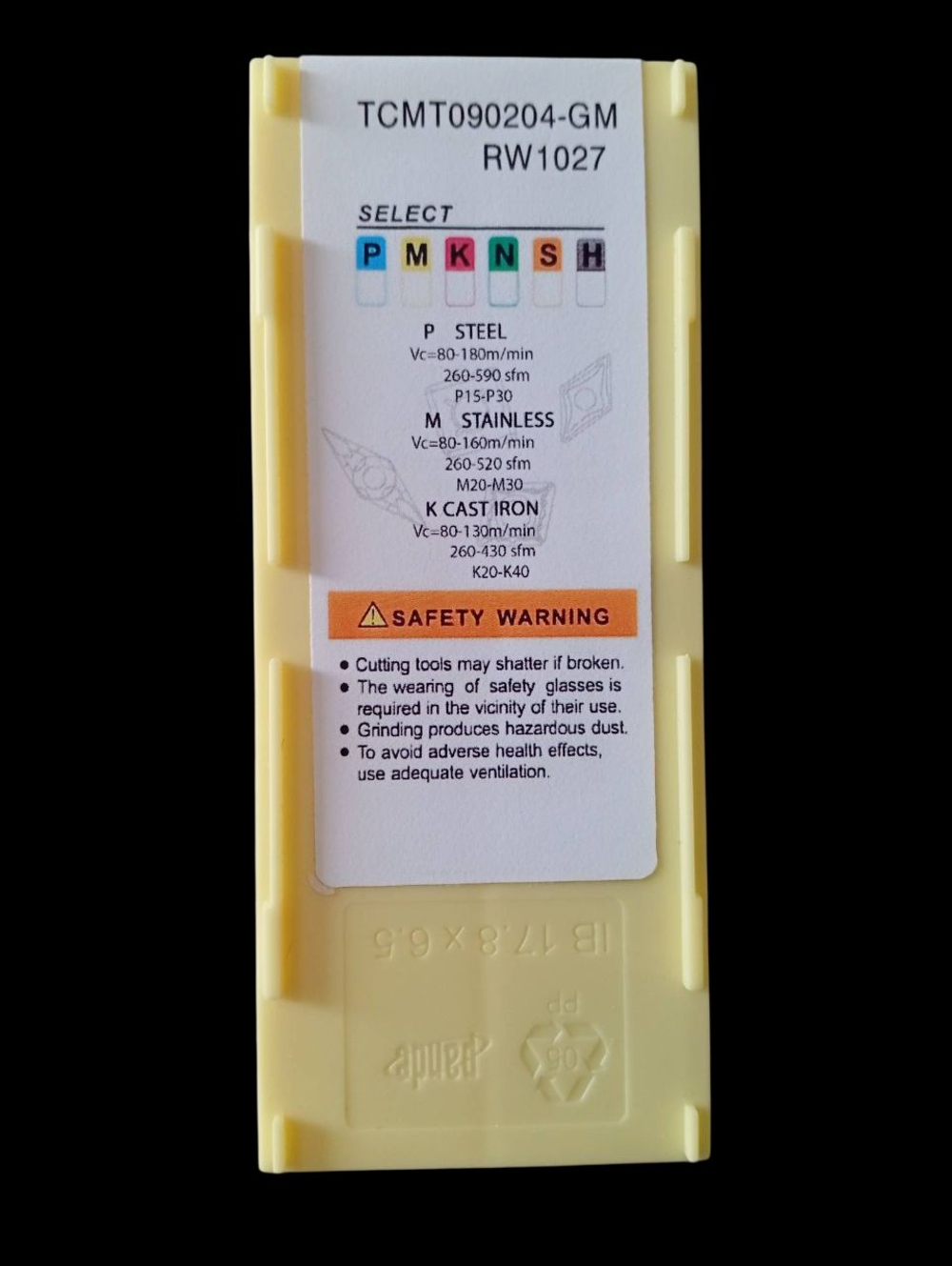 Пластина токарная TCMT090204-GM