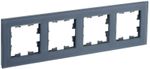 BRITE Рамка 4-местная РУ-4-2-Бр стекло маренго матовый IEK