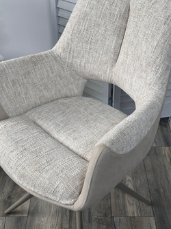 Стул DAVEN 360 град. поворот. RIELY-111 / G1038-101 Кремовый / Латте, ®DISAUR