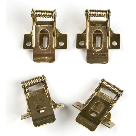 UFL-F04 SILVER 150 POLYBAG Комплект крепежных скоб на пружинах 4шт. для установки в гипсокартон. TM Uniel.