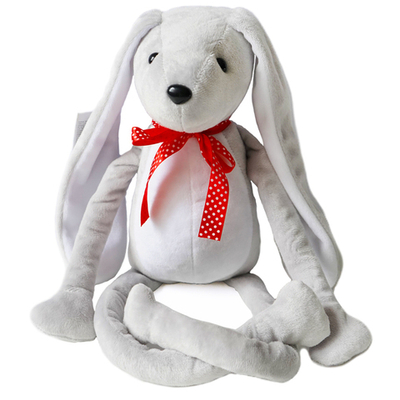 Мягкая игрушка "Зайка обнимашка", Серый