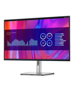 Монитор Dell 31.5" P3223DE CD S/BK ( IPS; 16:9; 350 cd/m2; 1000:1; 2560x1440; 5ms; 178/178; 2xDP; HDMI, USB-C; 4xUSB; RJ45; Swiv; HAS; Pivot)