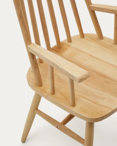 Стул с подлокотниками Kristie натуральное дерево
