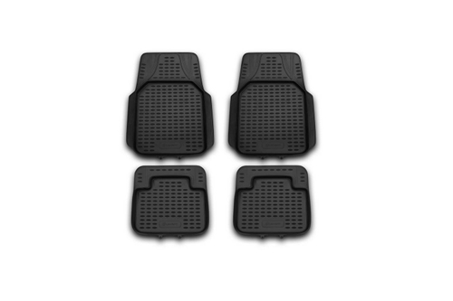 Коврики в салон для универсальные Lider, 4 шт. (полиуретан, серые) NLC.00.00.211